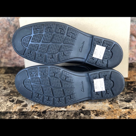 Brand new men Clarks black leather casual oxford - Picture 7 of 14